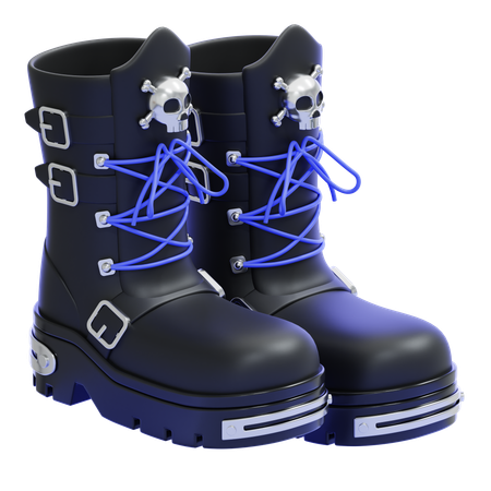 Botas de rock  3D Icon