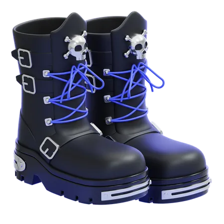 Botas de rock  3D Icon