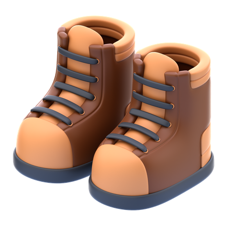 Botas de montaña  3D Icon