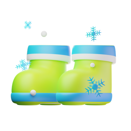 Botas de invierno  3D Icon
