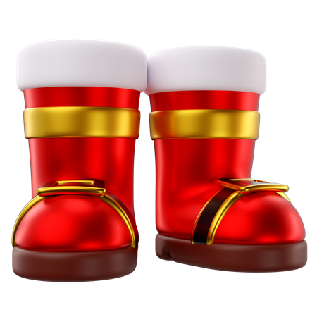 Botas de santa  3D Icon