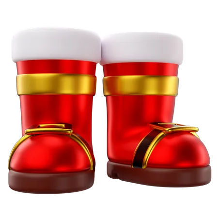 Botas de santa  3D Icon