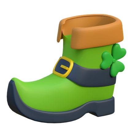 Botas verdes  3D Icon
