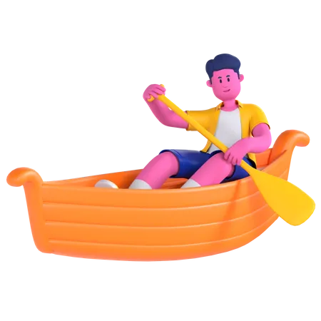 Barco pequeno  3D Illustration