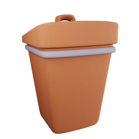 Bote de basura  3D Icon