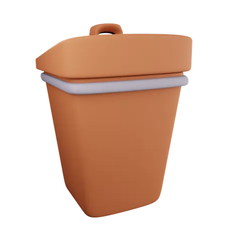 Bote de basura  3D Icon