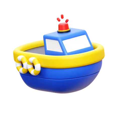 Bote de rescate  3D Icon