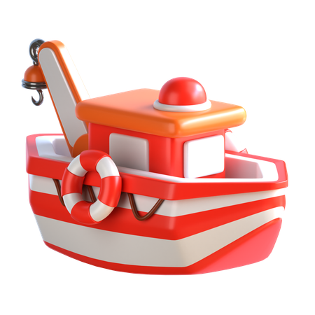 Bote de rescate  3D Icon