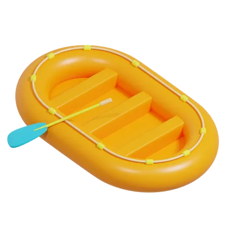 Bote salva-vidas inflável  3D Icon