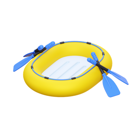 Bote salvavidas inflable  3D Icon