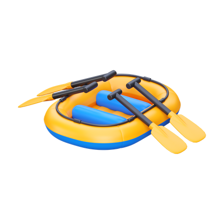 Bote salvavidas inflable  3D Icon