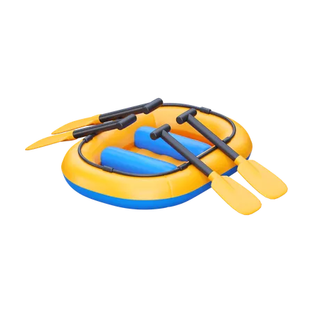 Bote salvavidas inflable  3D Icon