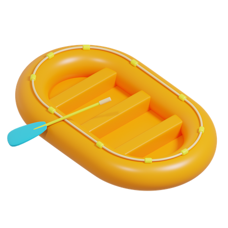 Bote salvavidas inflable  3D Icon