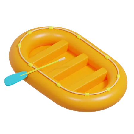 Bote salvavidas inflable  3D Icon