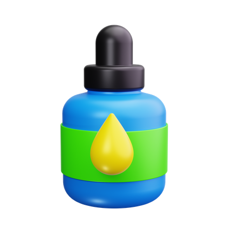 Botella de aceite esencial  3D Icon