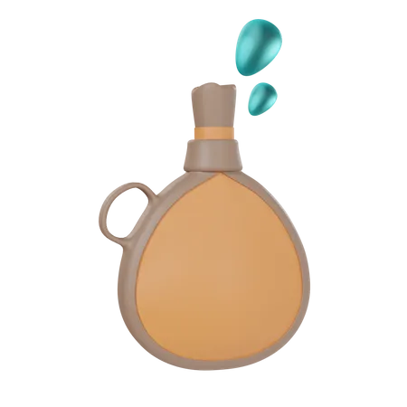 Botella de agua del desierto  3D Icon