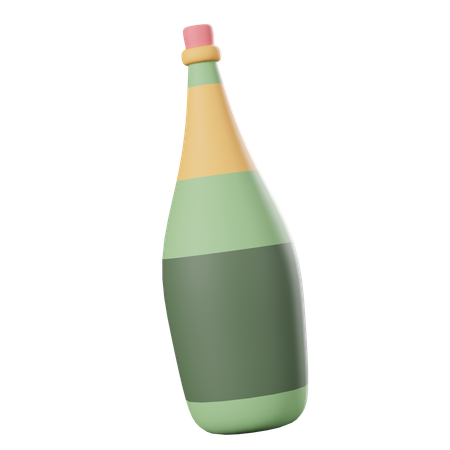 Botella de alcohol  3D Icon