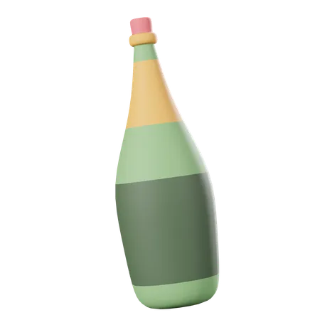 Botella de alcohol  3D Icon