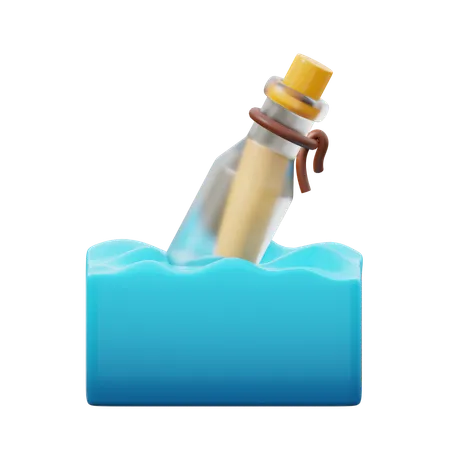 Botella de arena  3D Icon