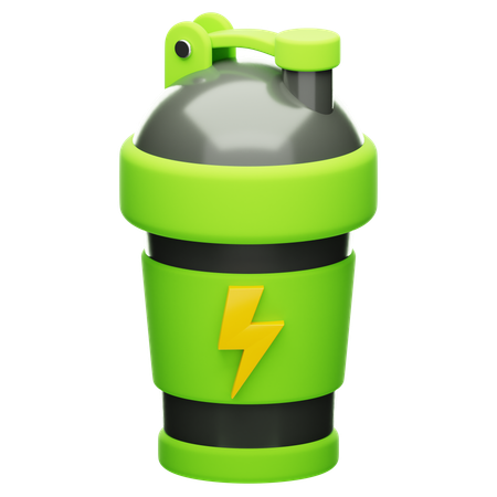 Botella de batido de proteínas  3D Icon
