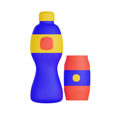 Botella de bebida  3D Illustration