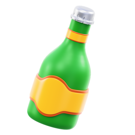 Botella de cerveza  3D Icon