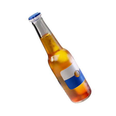 Botella de cerveza  3D Illustration