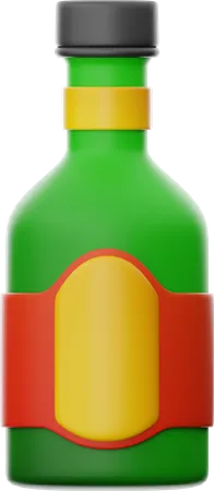 Botella de cerveza  3D Icon