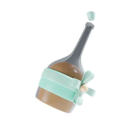 Botella de champagne  3D Icon