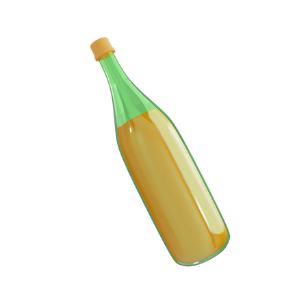 Botella de champagne  3D Illustration