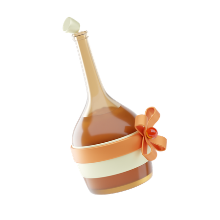 Botella de champagne  3D Icon