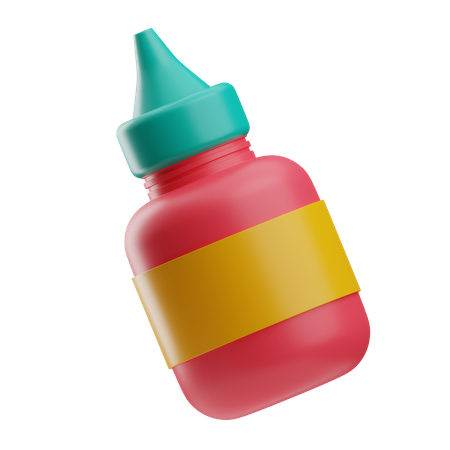 Botella de color  3D Icon