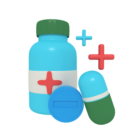 Botella de farmacia  3D Icon