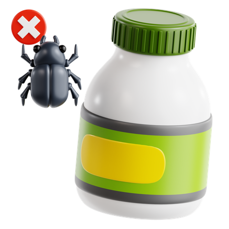 Botella de insecticida  3D Icon