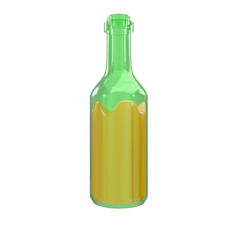 Botella de jugo  3D Illustration