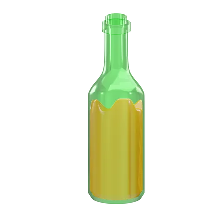 Botella de jugo  3D Illustration