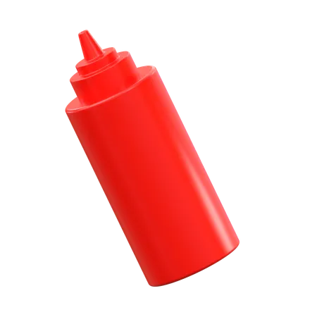 Botella de salsa de tomate  3D Icon