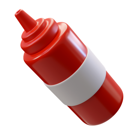 Botella de salsa de tomate  3D Icon