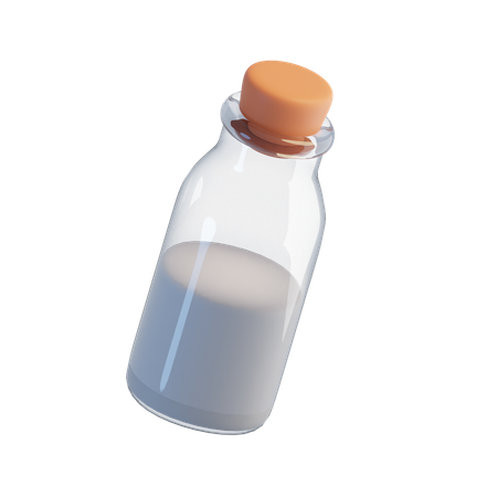 Botella de leche  3D Icon