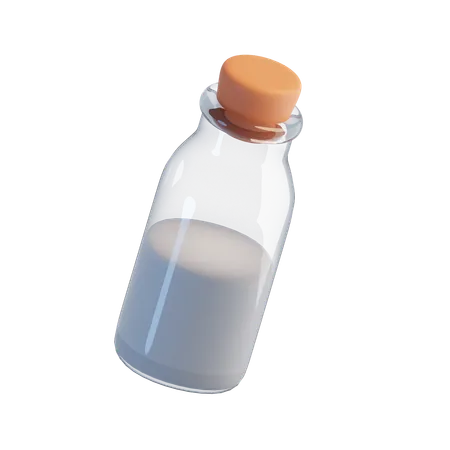 Botella de leche  3D Icon