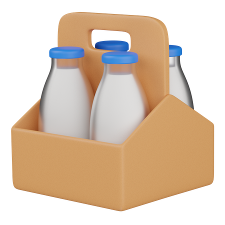 Botella de leche  3D Icon