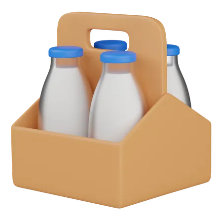 Botella de leche  3D Icon