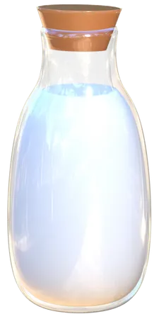Botella de leche  3D Icon