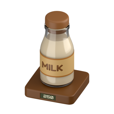 Botella de leche  3D Icon