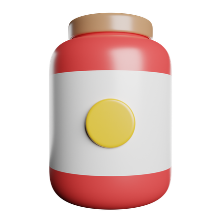 Botella de mermelada  3D Icon