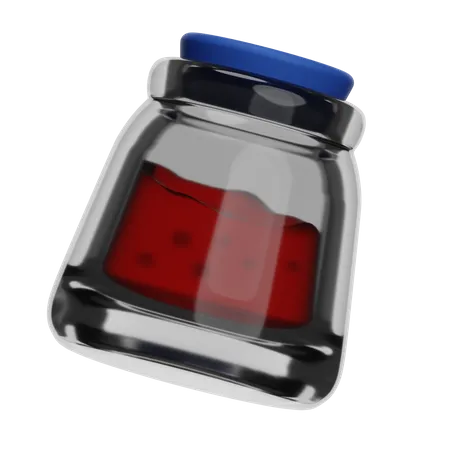 Botella de mermelada  3D Icon