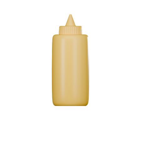 Botella de mostaza  3D Icon