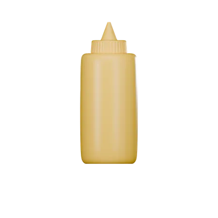 Botella de mostaza  3D Icon