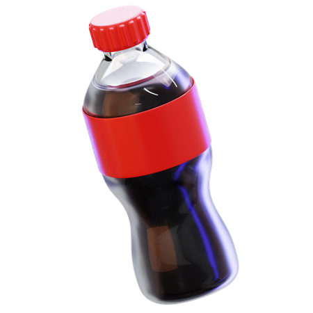 Botella de plástico de bebida de cola  3D Icon