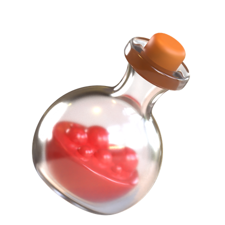 Botella de poción  3D Icon